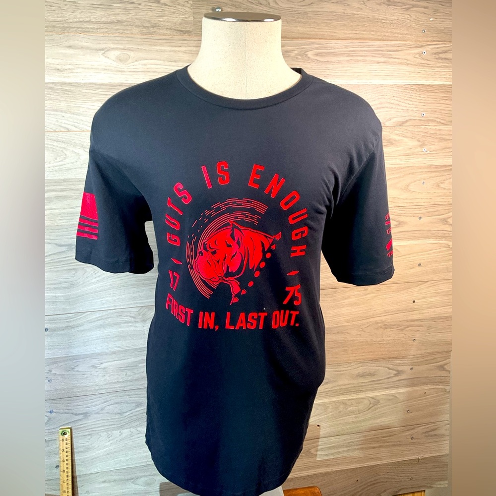 Grunt Style Men’s XL US Marines Bulldog Short Sleeve T-Shirt “Guts Is Enough”